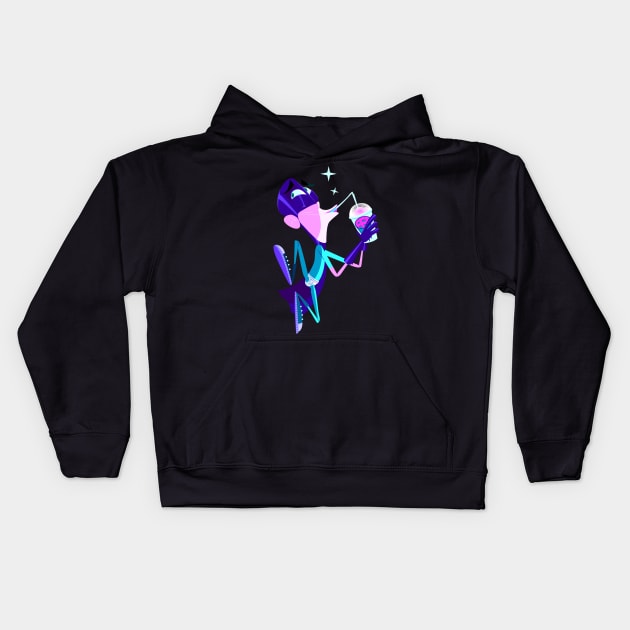 Slurp a Freeze! Kids Hoodie by Digital Artist ME